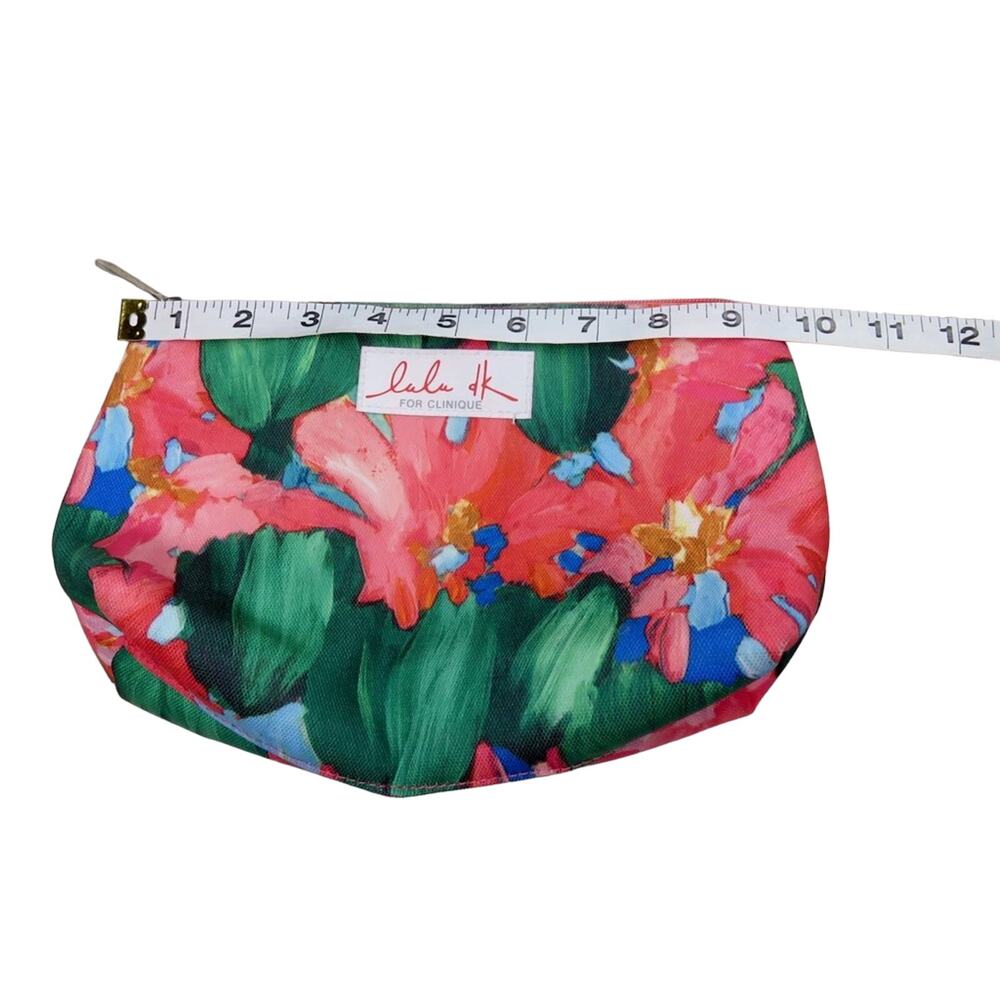 Clinique Floral Cosmetic Bag Makeup Bag - Picture 9 of 10